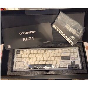 YUNZII AL71 75% Mechanical Keyboard - Aluminum Hot-Swap Tri-Mode RGB Silver